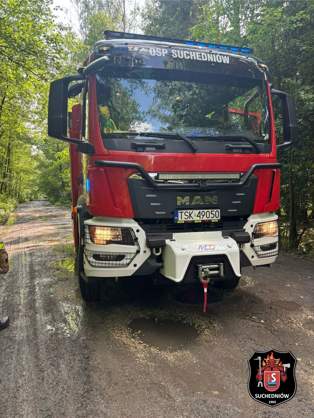 Zalana posesja na ul. Berezów w Suchedniowie
