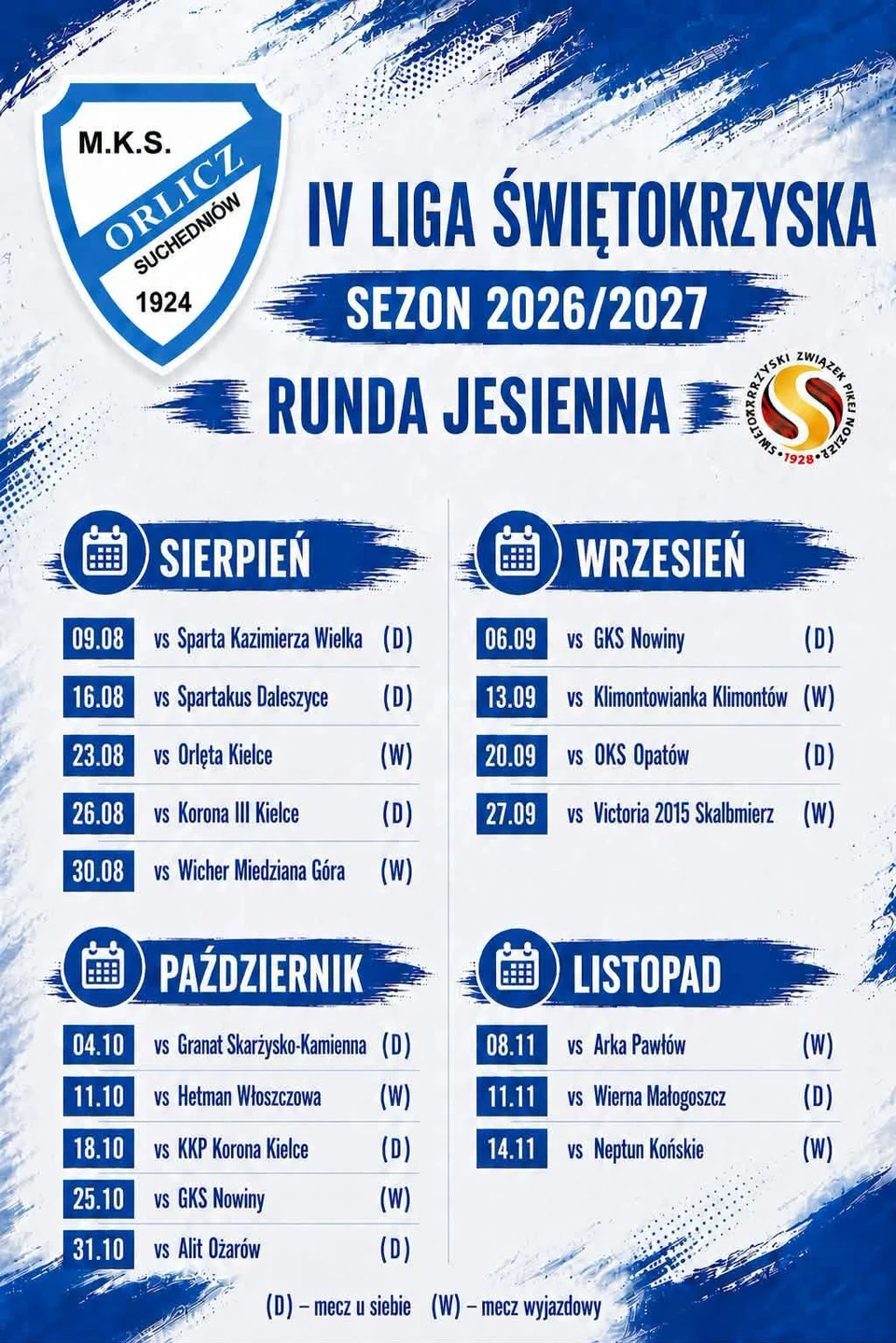 MKS Orlicz wraca na czwartoligowe boiska już za miesiąc